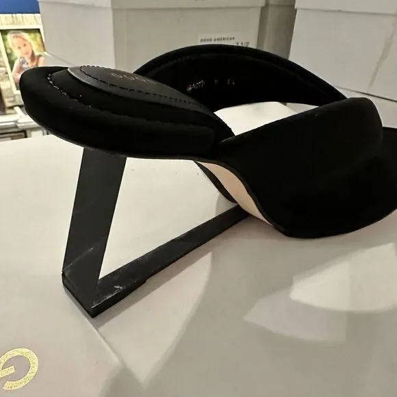 NEW GOOD AMERICAN Wedge Sandal In Black Neoprene GA007N-E - Picture 7 of 8